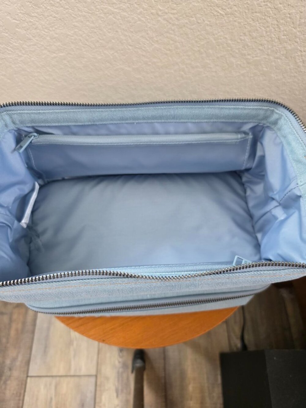 GAP x BÉIS Limited Edition Dopp Kit Denim Blue Travel Toiletry Bag - Picture 10 of 12
